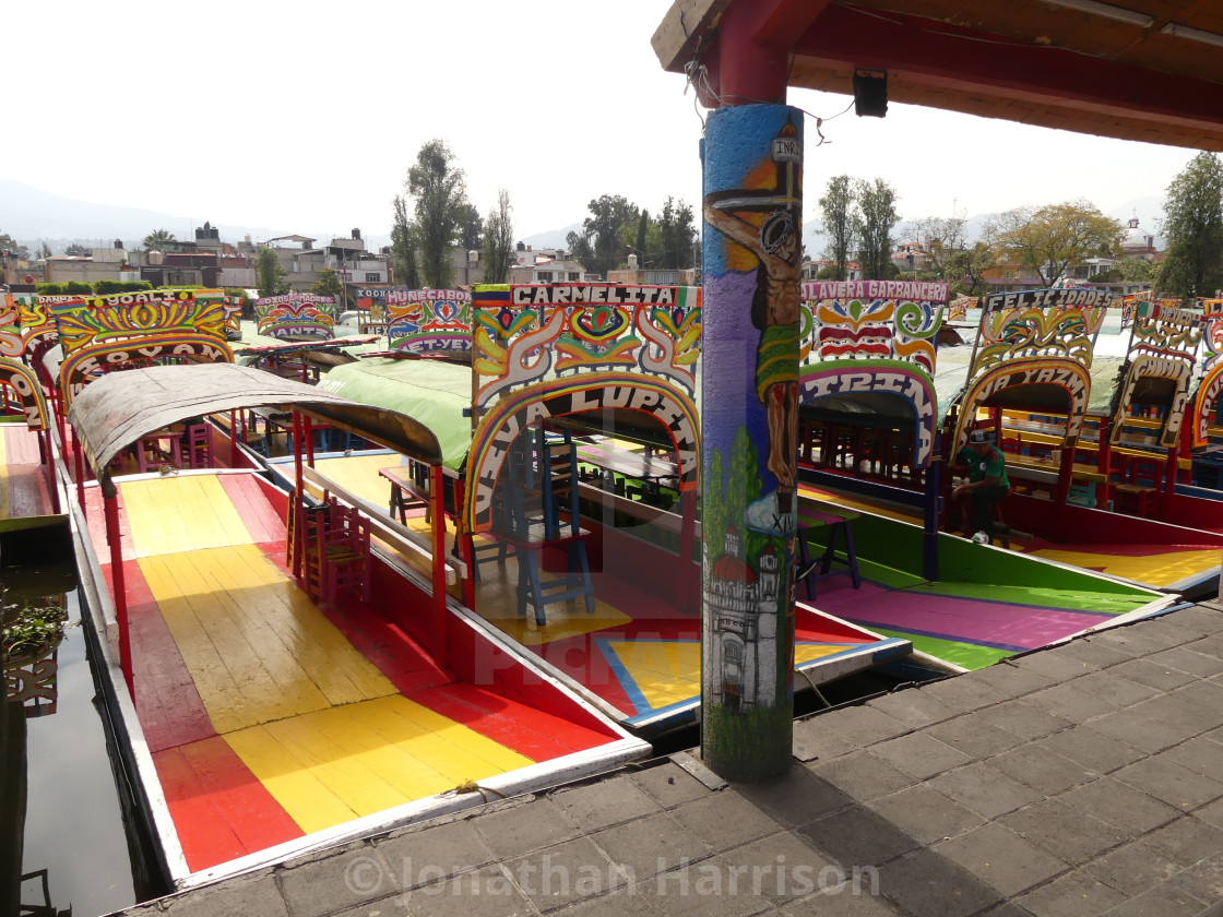 "Colourful Boats, Xochimilco, Mexico" by Jonathan Harrison - $6.11 "Colourful Boats, Xochimilco, Mexico" stock image