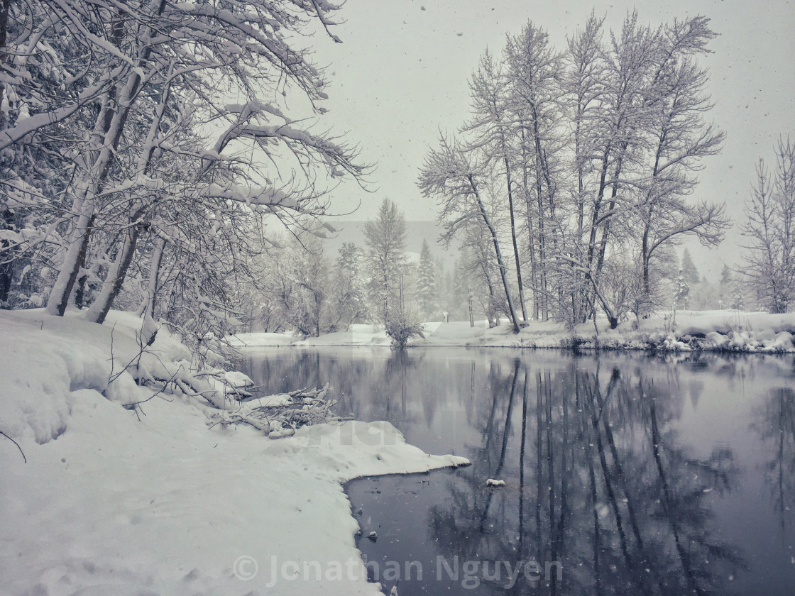 "Yosemite Winter" stock image