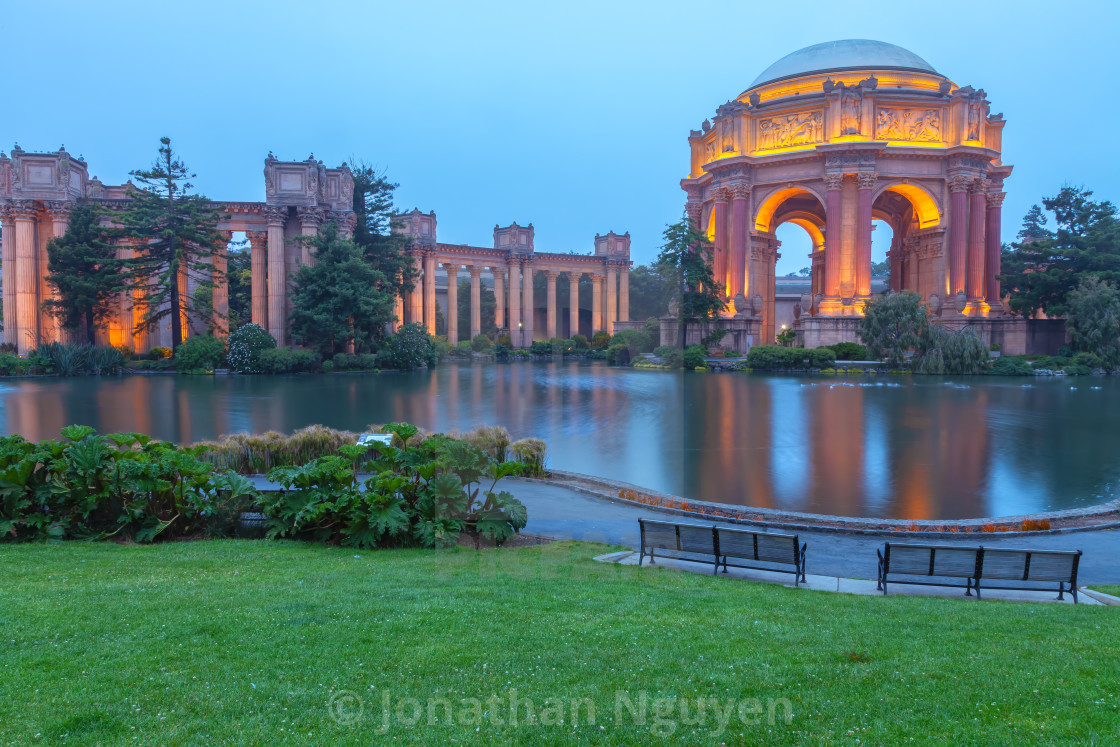 "palace at dawn" stock image