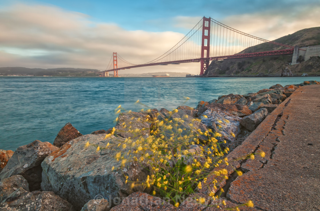 "golden gate sunset 2" stock image