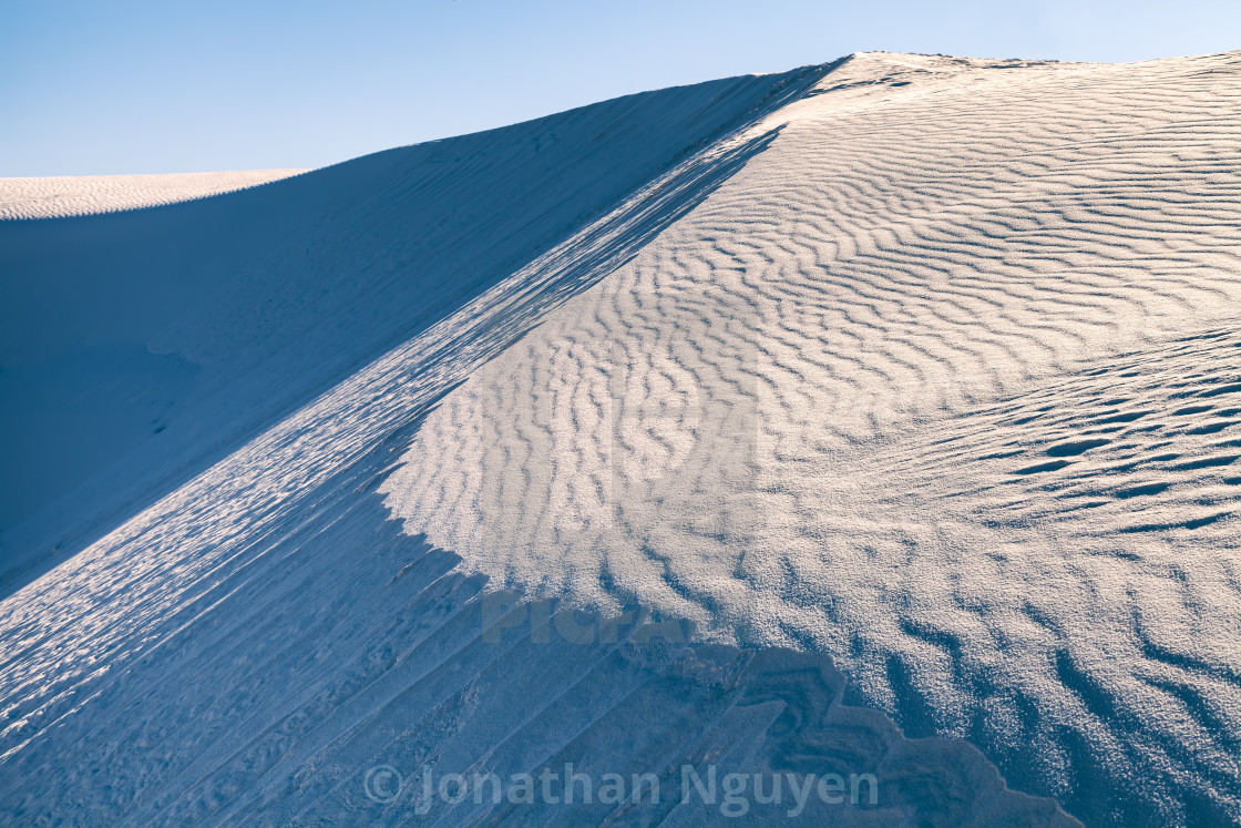 "white sand dune" stock image