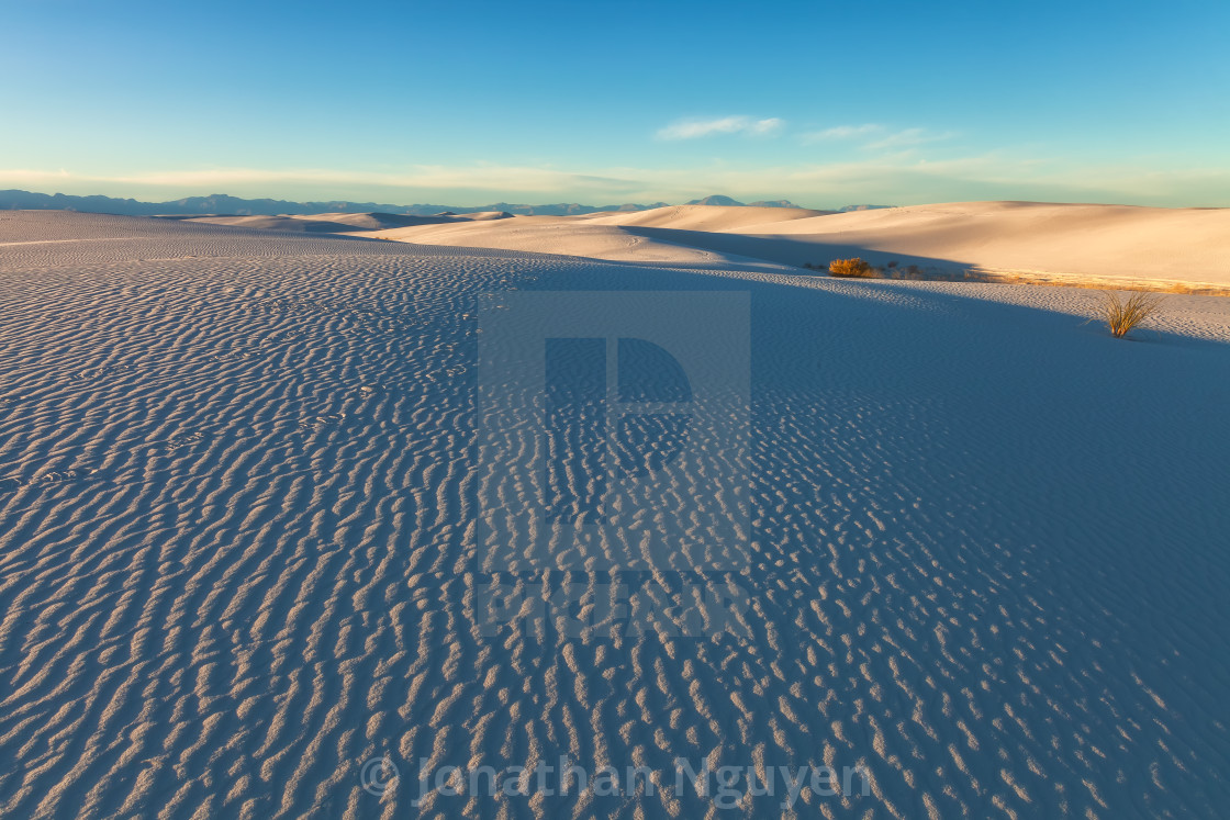 "white sand dunes color 2" stock image