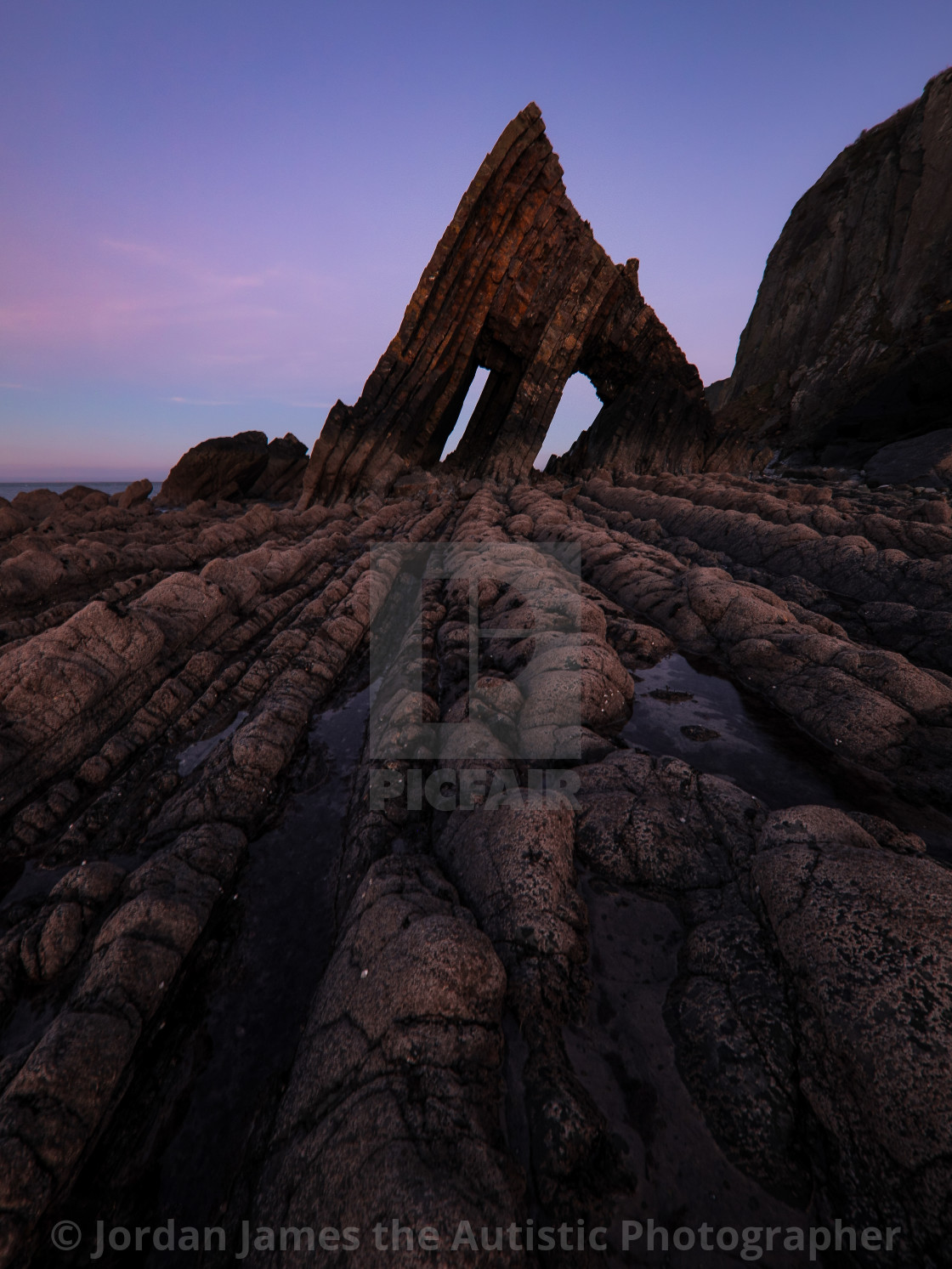 "Blackchurch Rock sunset" stock image