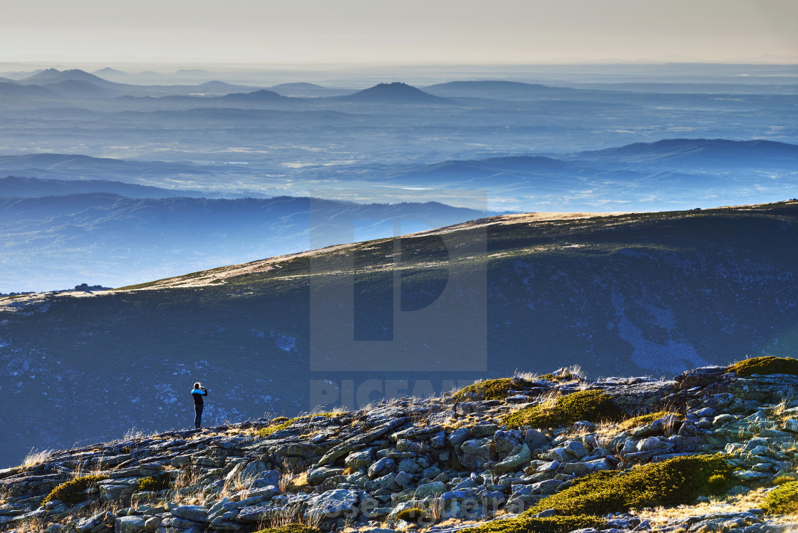 "To later remember the mountain Para mais tarde recordar a montanha" stock image