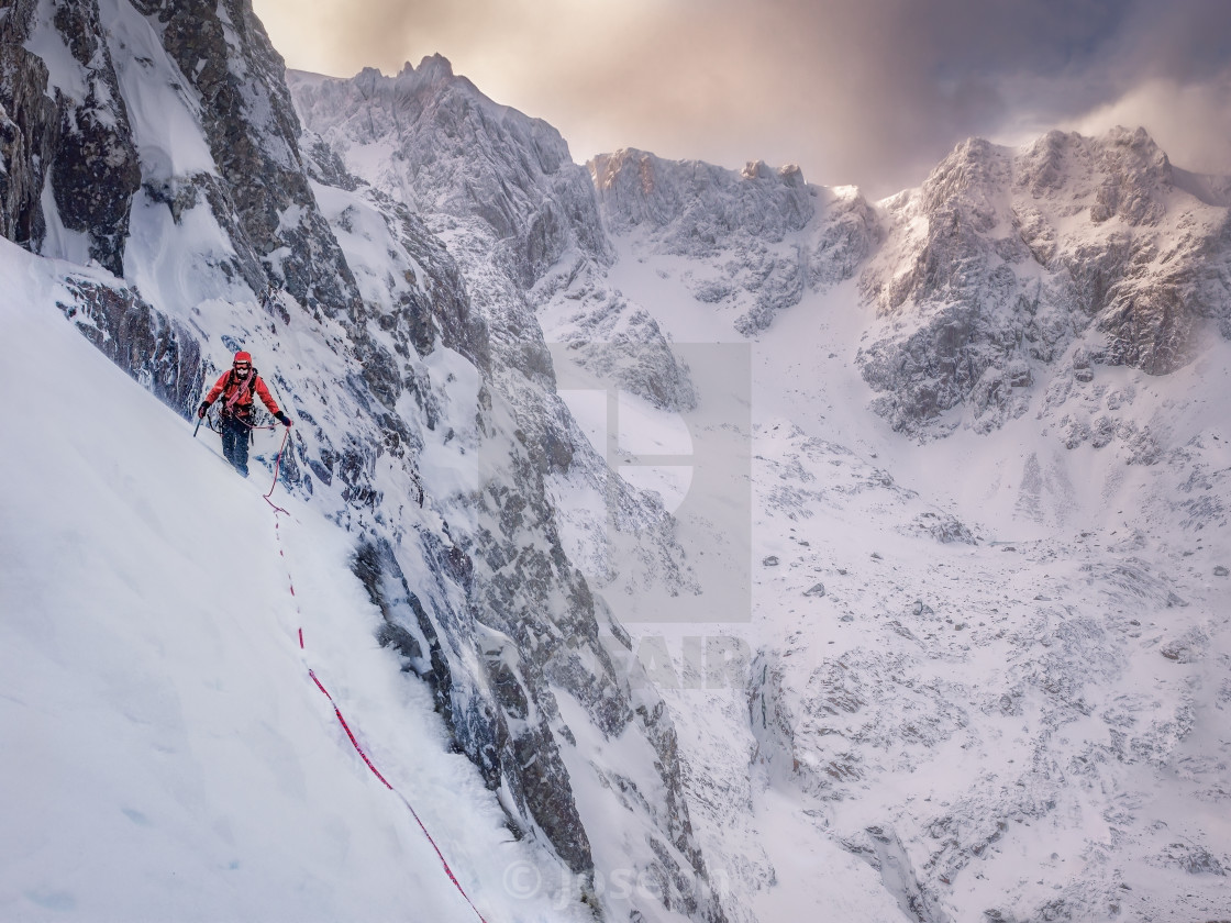 "Dawn on the Mountain" stock image