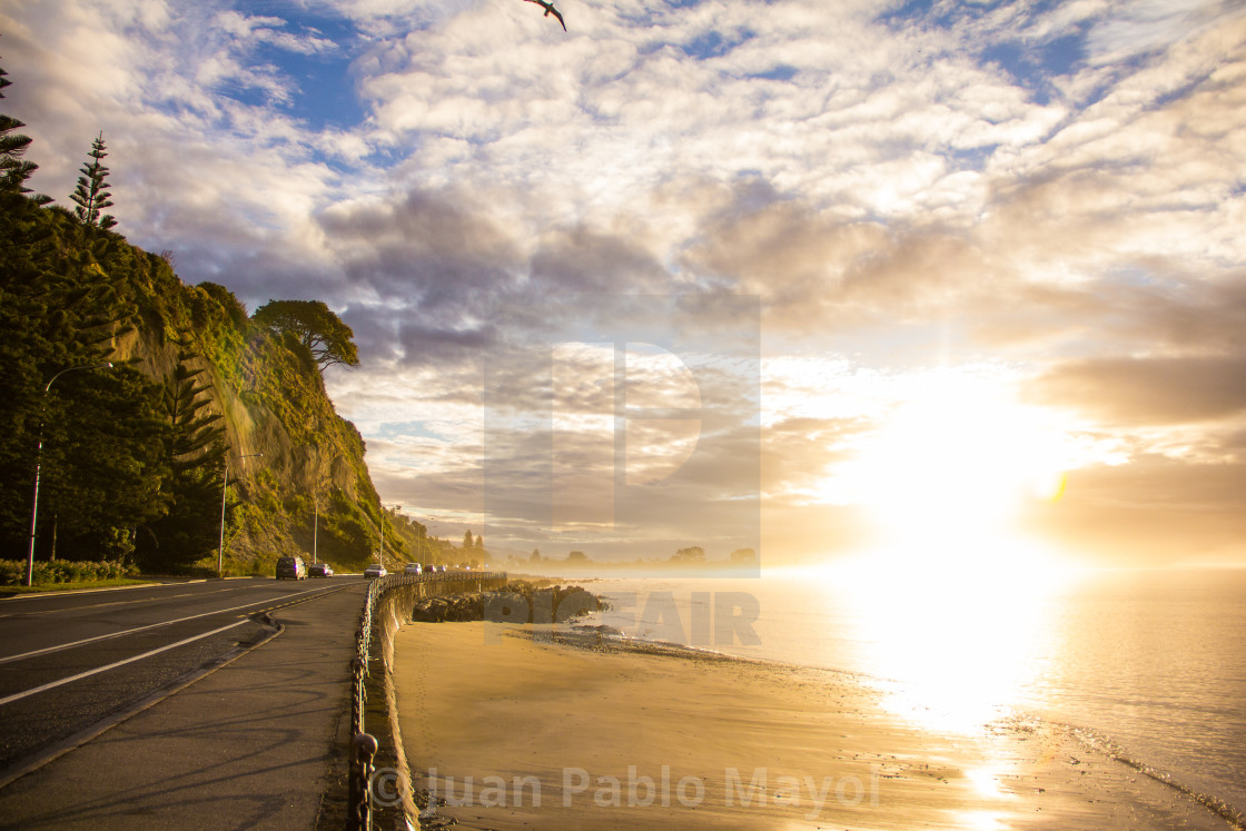 "Sunset over Nelson" by Juan Pablo Mayol - $46.61 "Sunset over Nelson" stock image