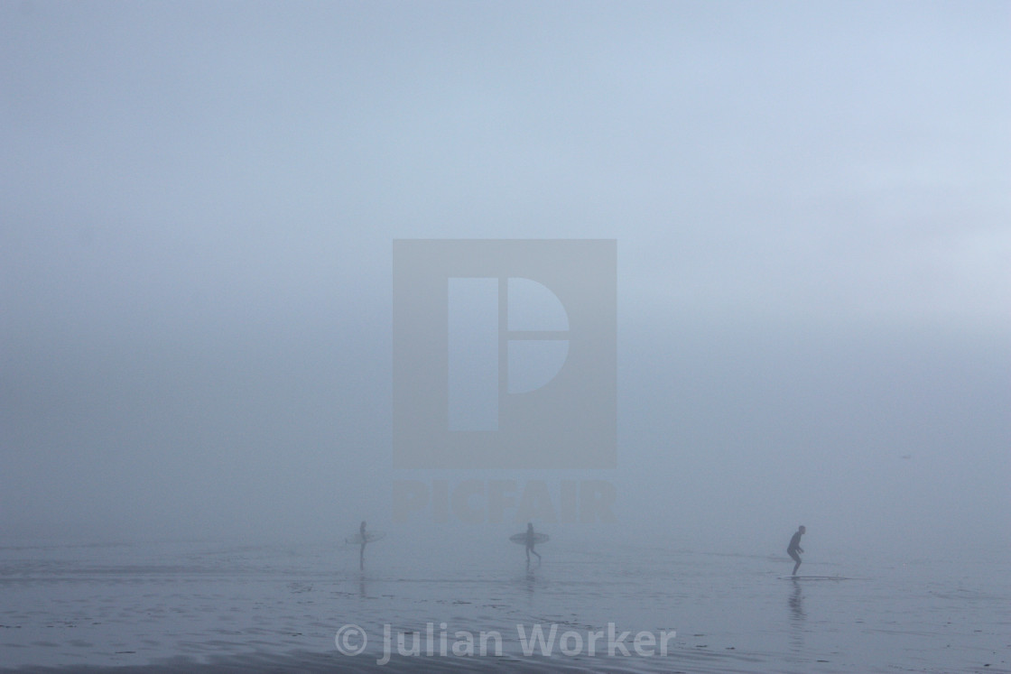 "A misty evening view of the Pacific Ocean" by Julian Worker - $15.31 "A misty evening view of the Pacific Ocean" stock image