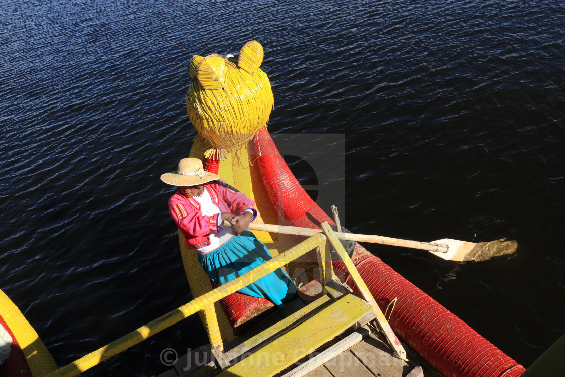 "Lake Titicaca floating islands, Peru" by Julianne Chapman - $6.18 "Lake Titicaca floating islands, Peru" stock image