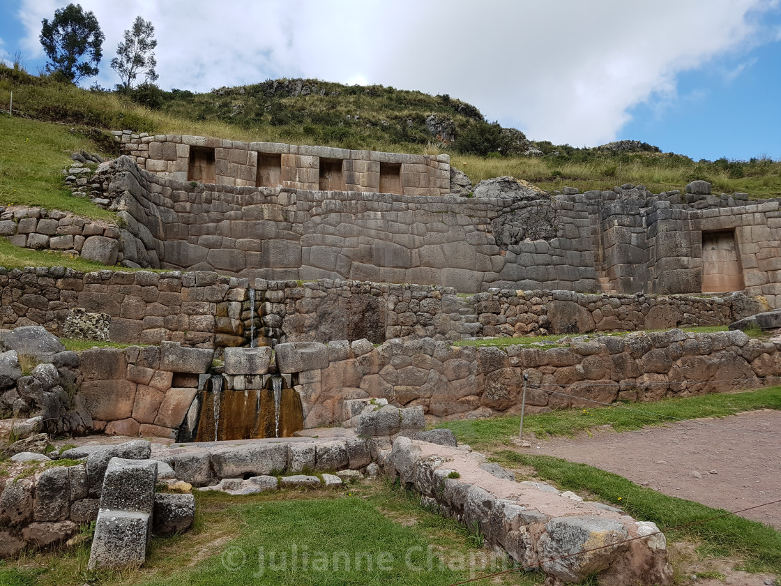 "Archaeological site of Tambomachay, Peru" by Julianne Chapman - $6.18 "Archaeological site of Tambomachay, Peru" stock image