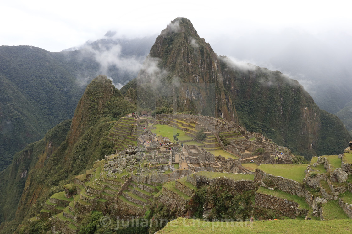 "Incan citadel of Machu Picchu, Peru" by Julianne Chapman - $6.18 "Incan citadel of Machu Picchu, Peru" stock image