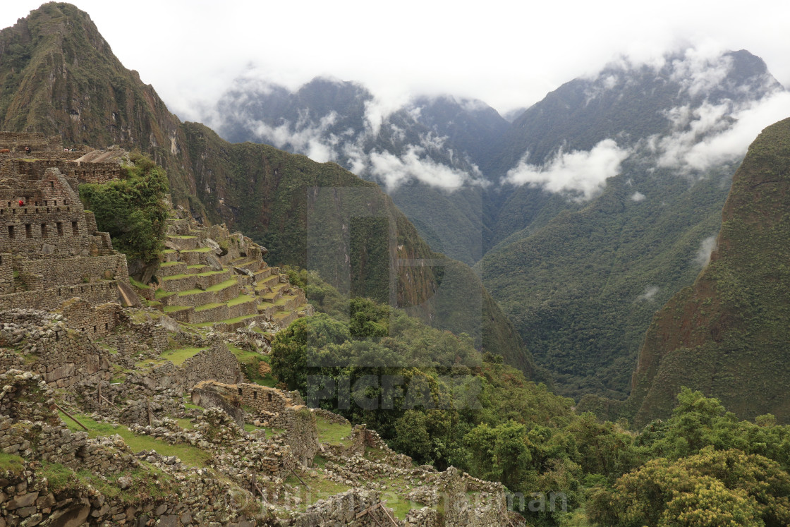 "Incan citadel of Machu Picchu, Peru" by Julianne Chapman - $6.18 "Incan citadel of Machu Picchu, Peru" stock image
