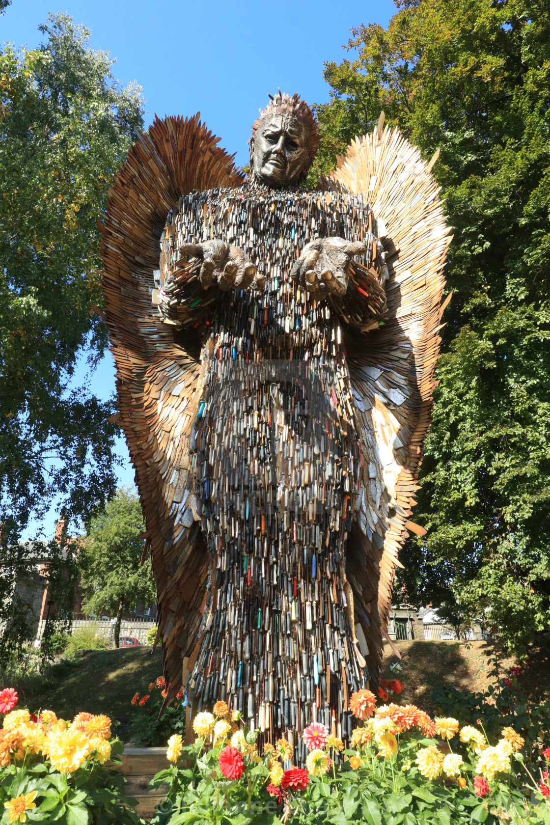 "The Knife Angel at Rochester" by Julianne Chapman - $6.18 "The Knife Angel at Rochester" stock image