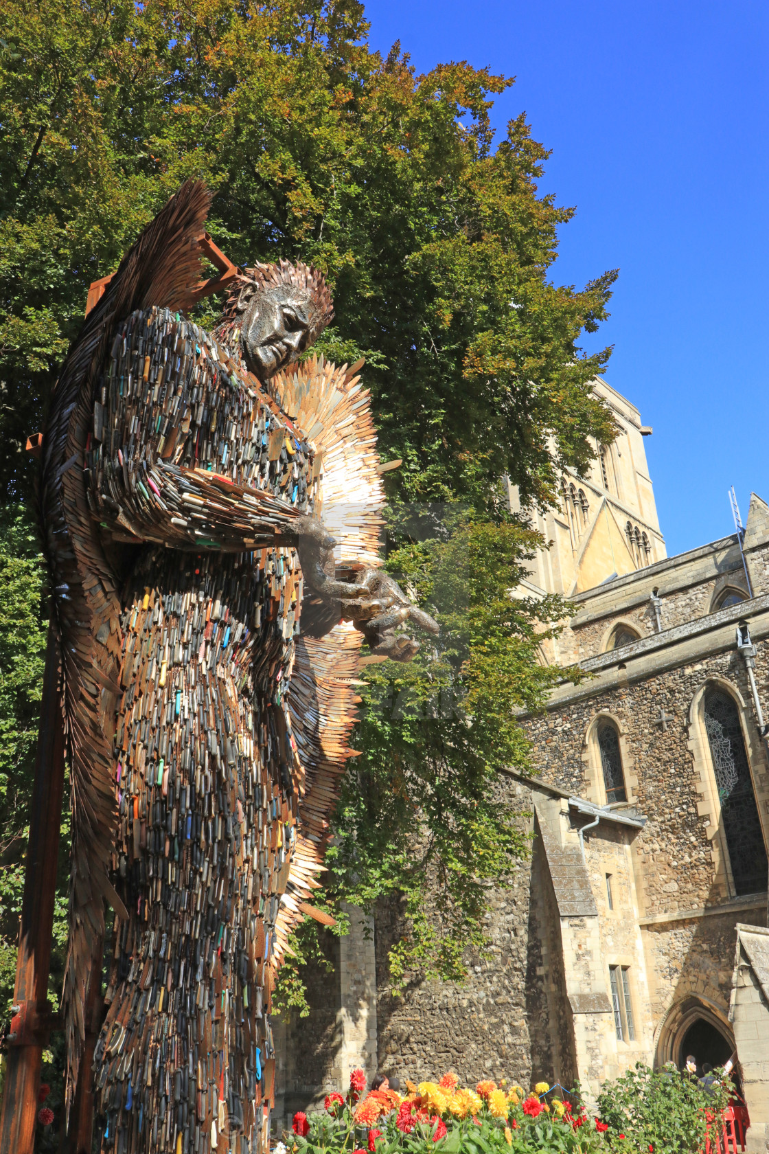 "The Knife Angel at Rochester Cathedral" by Julianne Chapman - $6.18 "The Knife Angel at Rochester Cathedral" stock image