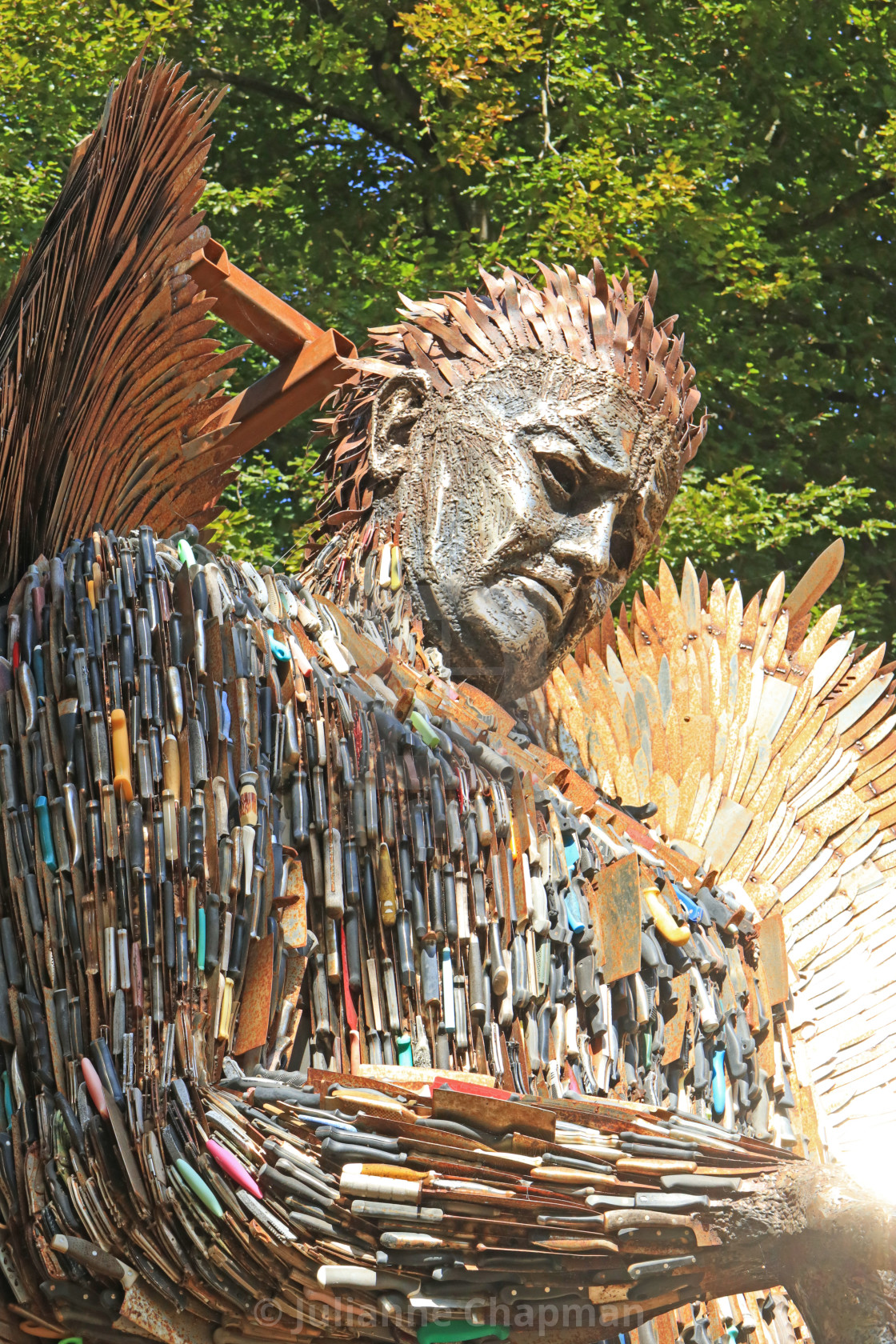 "The Knife Angel at Rochester" by Julianne Chapman - $6.18 "The Knife Angel at Rochester" stock image