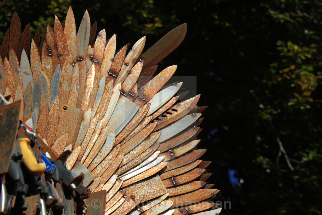 "Detail of The Knife Angel at Rochester" by Julianne Chapman - $6.18 "Detail of The Knife Angel at Rochester" stock image