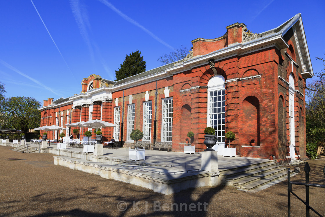 "The Orangery Restaurant, Kensington Palace, Kensington Gardens, London W8 4PX, England, UK" by K J Bennett - £31.00 "The Orangery Restaurant, Kensington Palace, Kensington Gardens, London W8 4PX, England, UK" stock image