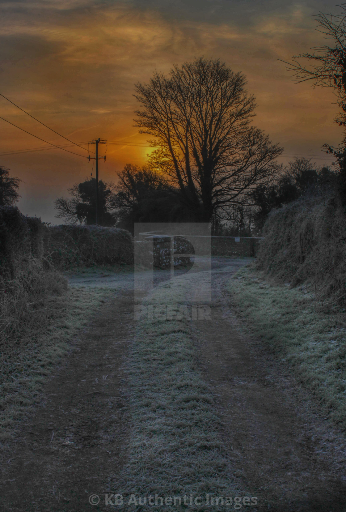 "Winters Sunrise" by KB Authentic Images - £18.60 "Winters Sunrise" stock image