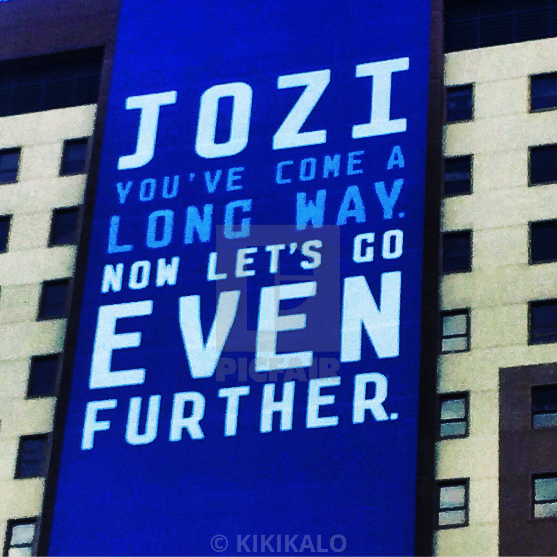 "'Jozi let's go even further'" stock image