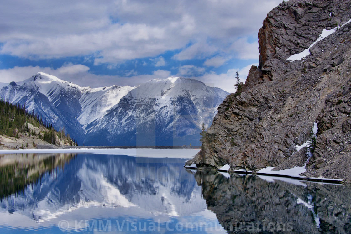 "Spray Lakes Reservoir" by KMM Visual Communications - $15.22 "Spray Lakes Reservoir" stock image