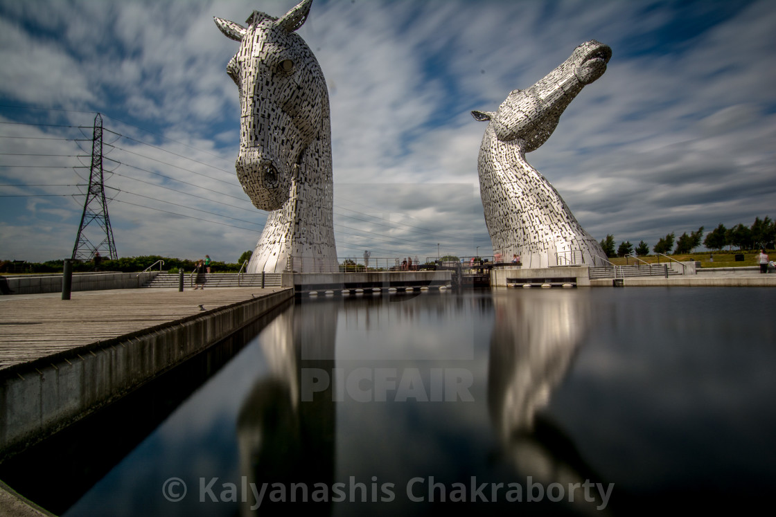 "The Kelpies" stock image