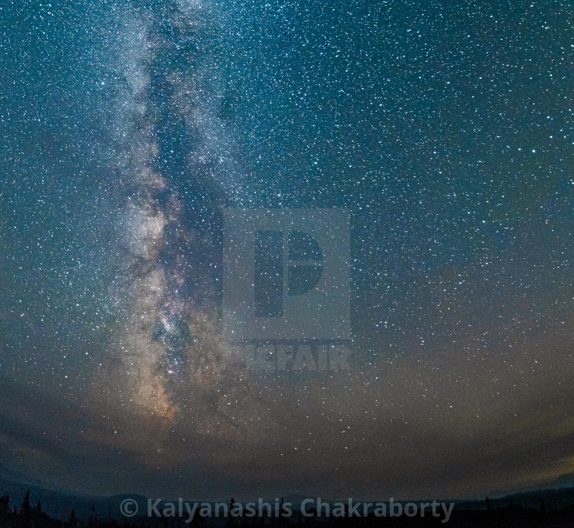 "Smoke and Galaxy" stock image