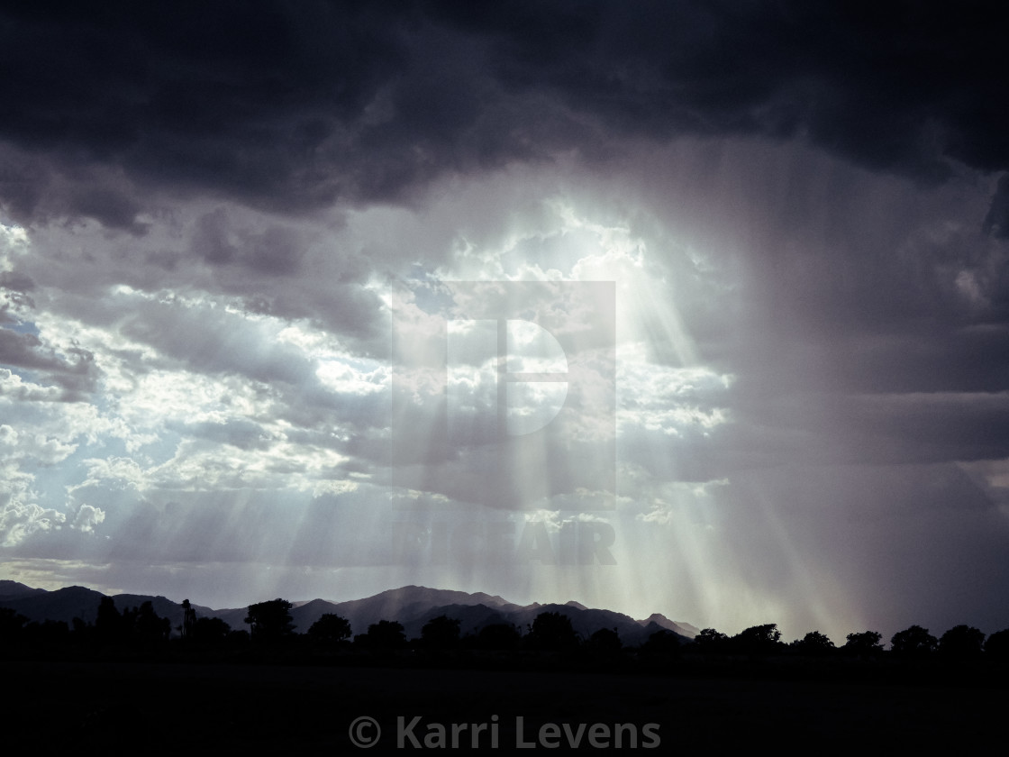 "Surprise Arizona Monsoon Storm" stock image