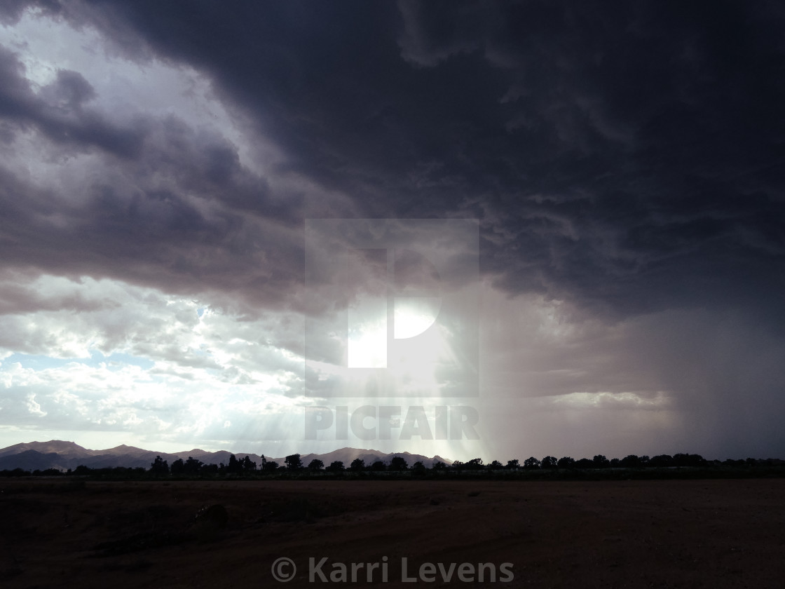 "Surprise Arizona Monsoon Storm" stock image