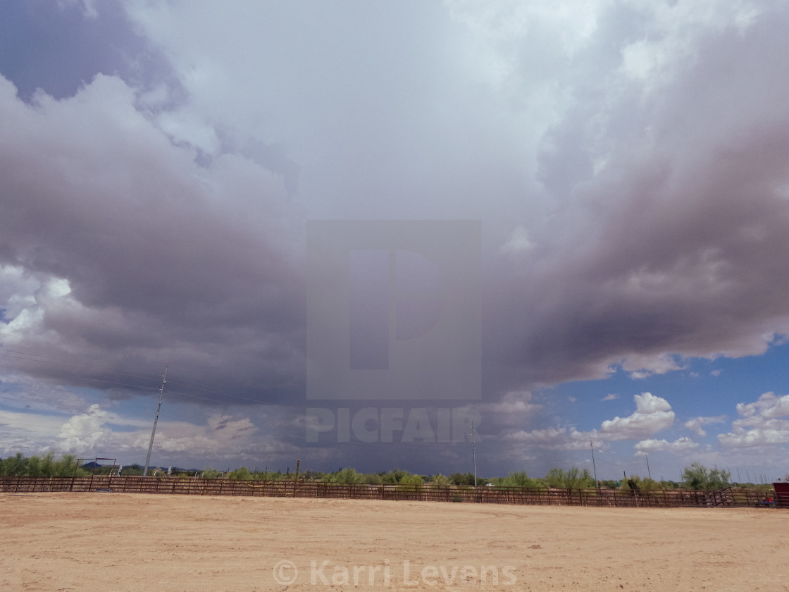 "Arizona Monsoon Storm" stock image