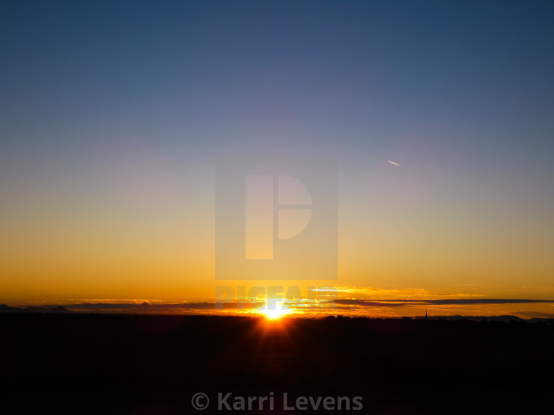 "Photo Of A Surprise, Arizona Sunrise" stock image