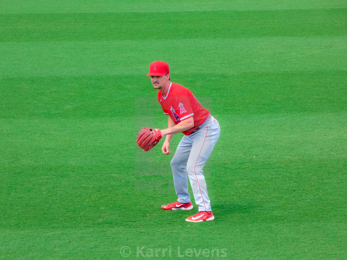 "Austin Warren Of The Los Angeles Angels" stock image