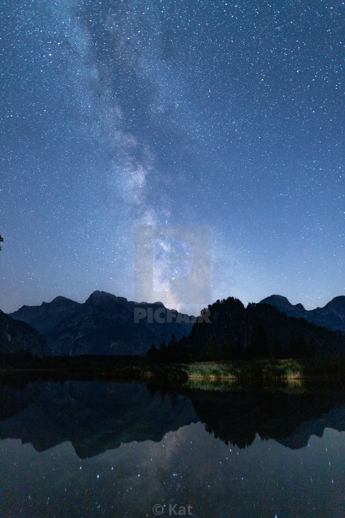 "Milkyway at Lake Almsee" by Kat - $15.33 "Milkyway at Lake Almsee" stock image