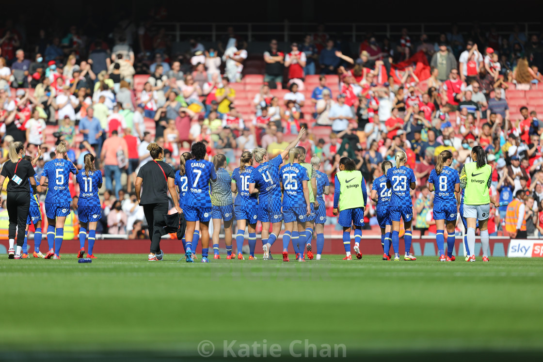"Arsenal Women v Chelsea Women - FA Women Super League - 05/09/2021" by Katie Chan - £15.00 "Arsenal Women v Chelsea Women - FA Women Super League - 05/09/2021" stock image