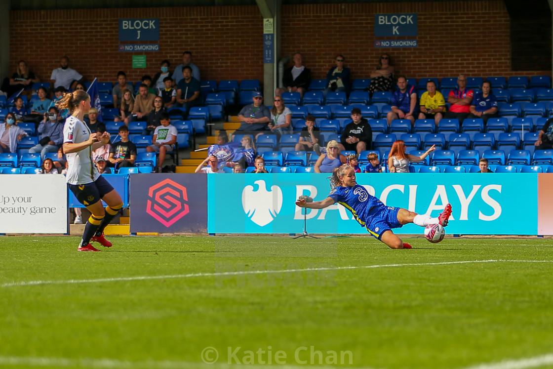 "Chelsea Women v Everton Women - FA Women Super League - 12/09/2021" by Katie Chan - £15.00 "Chelsea Women v Everton Women - FA Women Super League - 12/09/2021" stock image