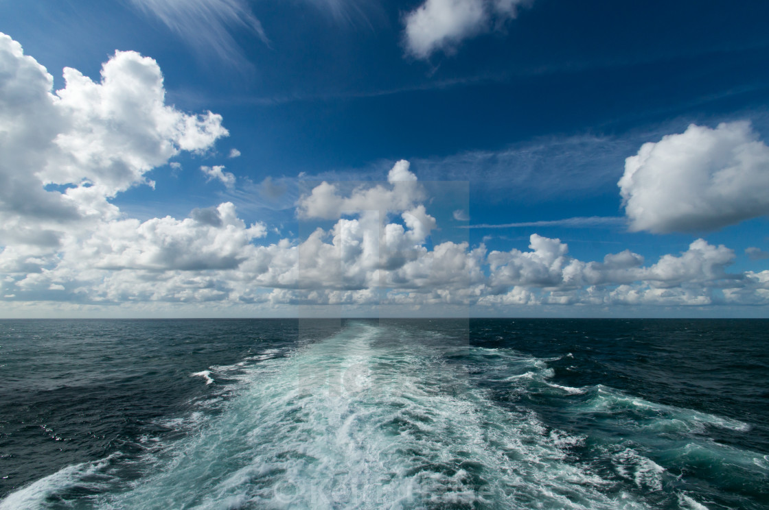 "Propeller Wash from a Cruise Ship" stock image