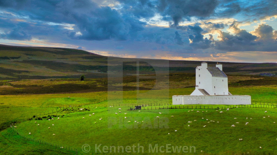 "The distinctive white Corgarff Castle" by Kenneth McEwen - £19.84 "The distinctive white Corgarff Castle" stock image