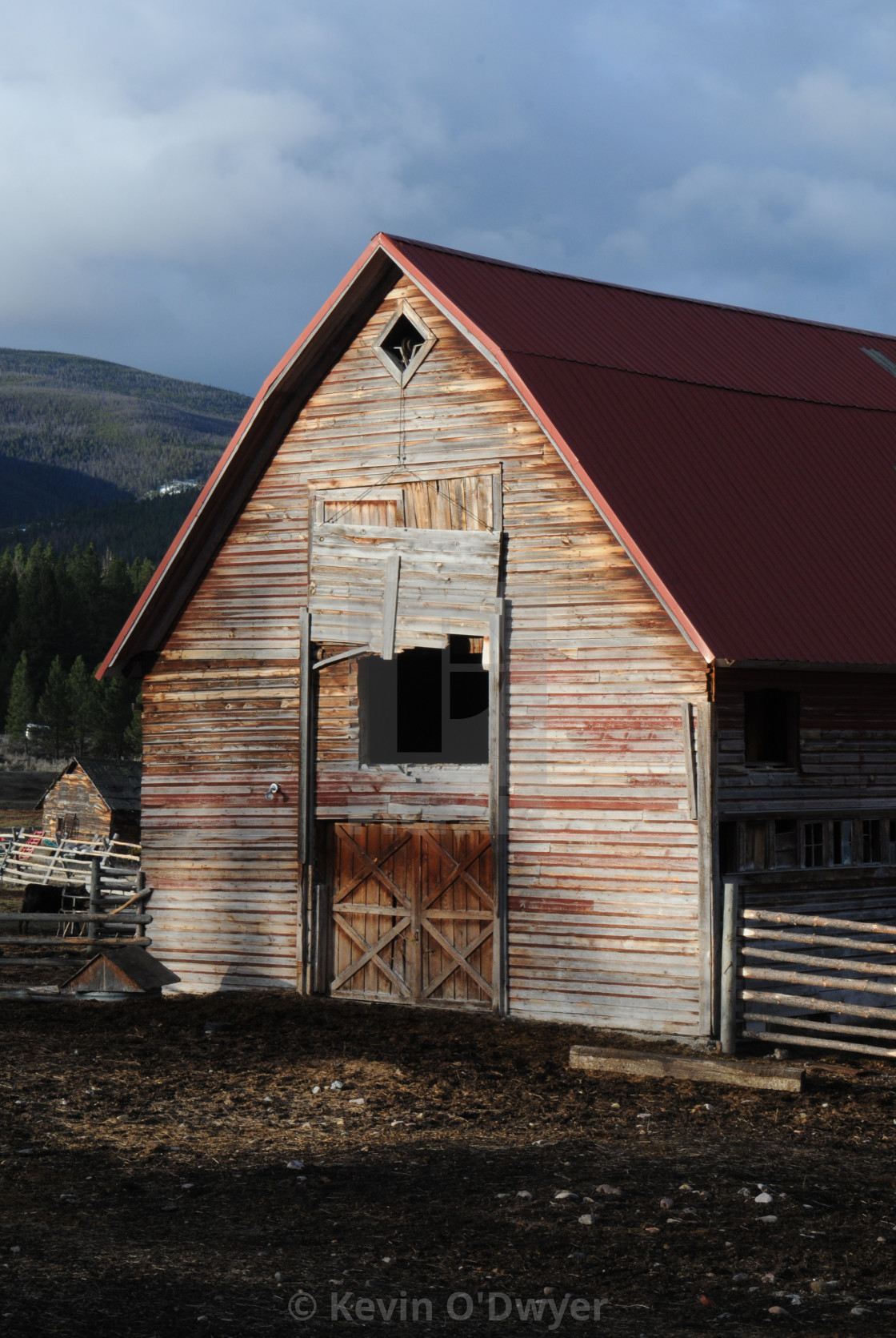 "Traditional Montana Barn" stock image