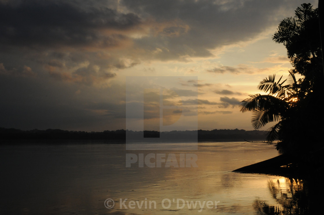 "Amazon sunset" stock image