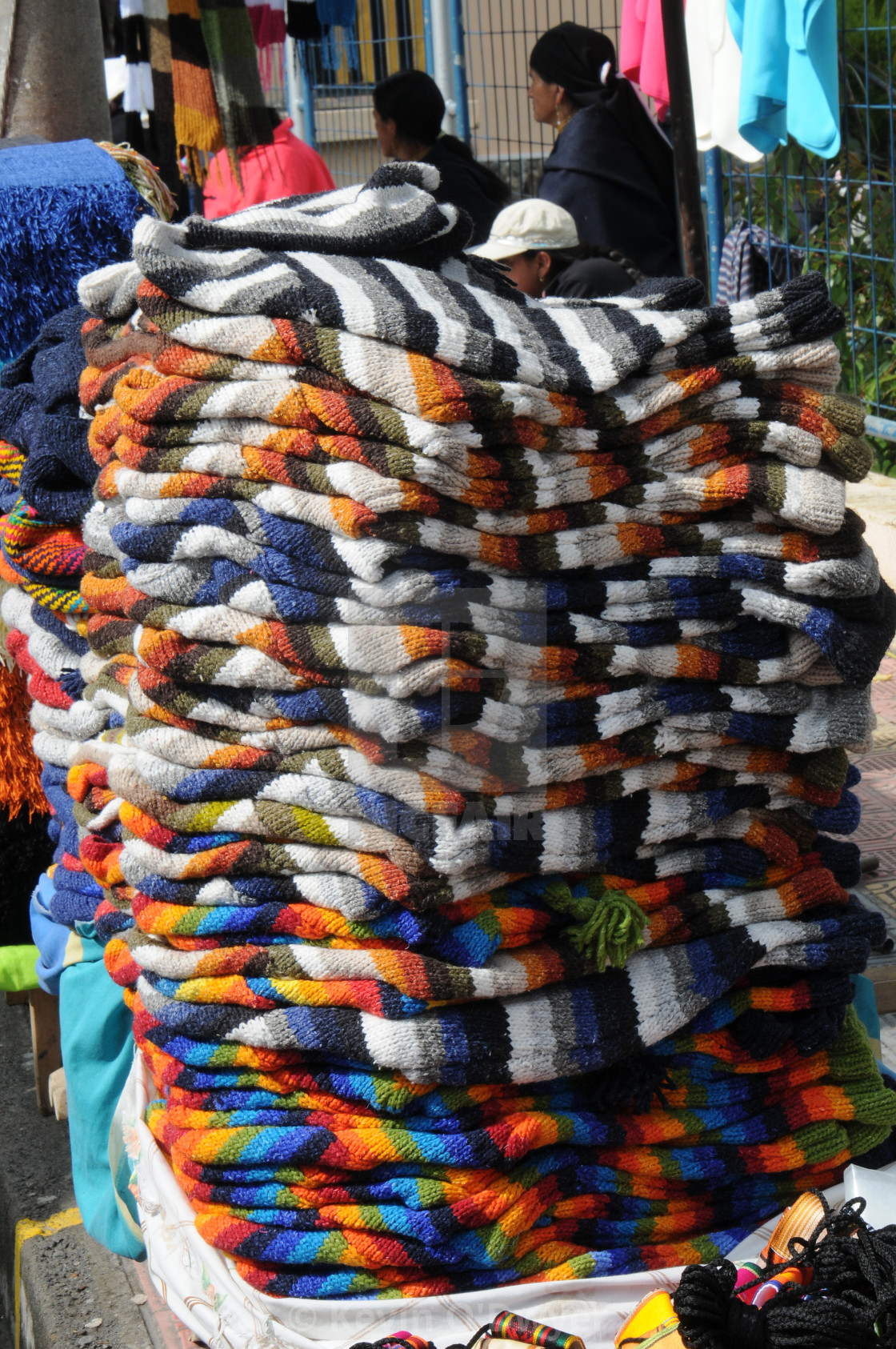 "Craft Market, Otavalo, Ecuador" stock image