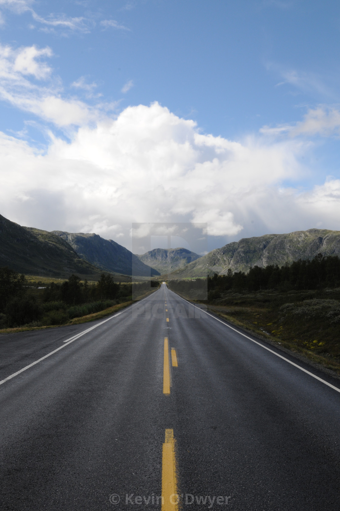 "Road to Kroken" stock image