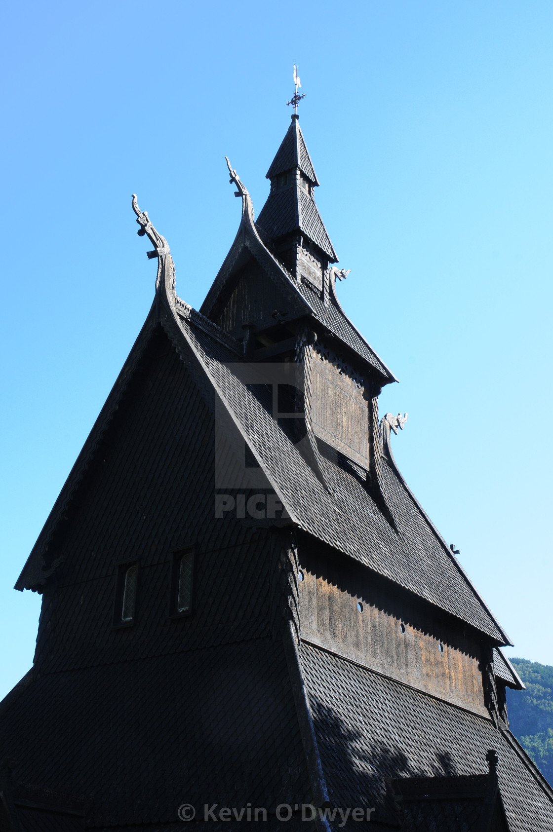 "Hopperstad Stave Church, Norway" stock image