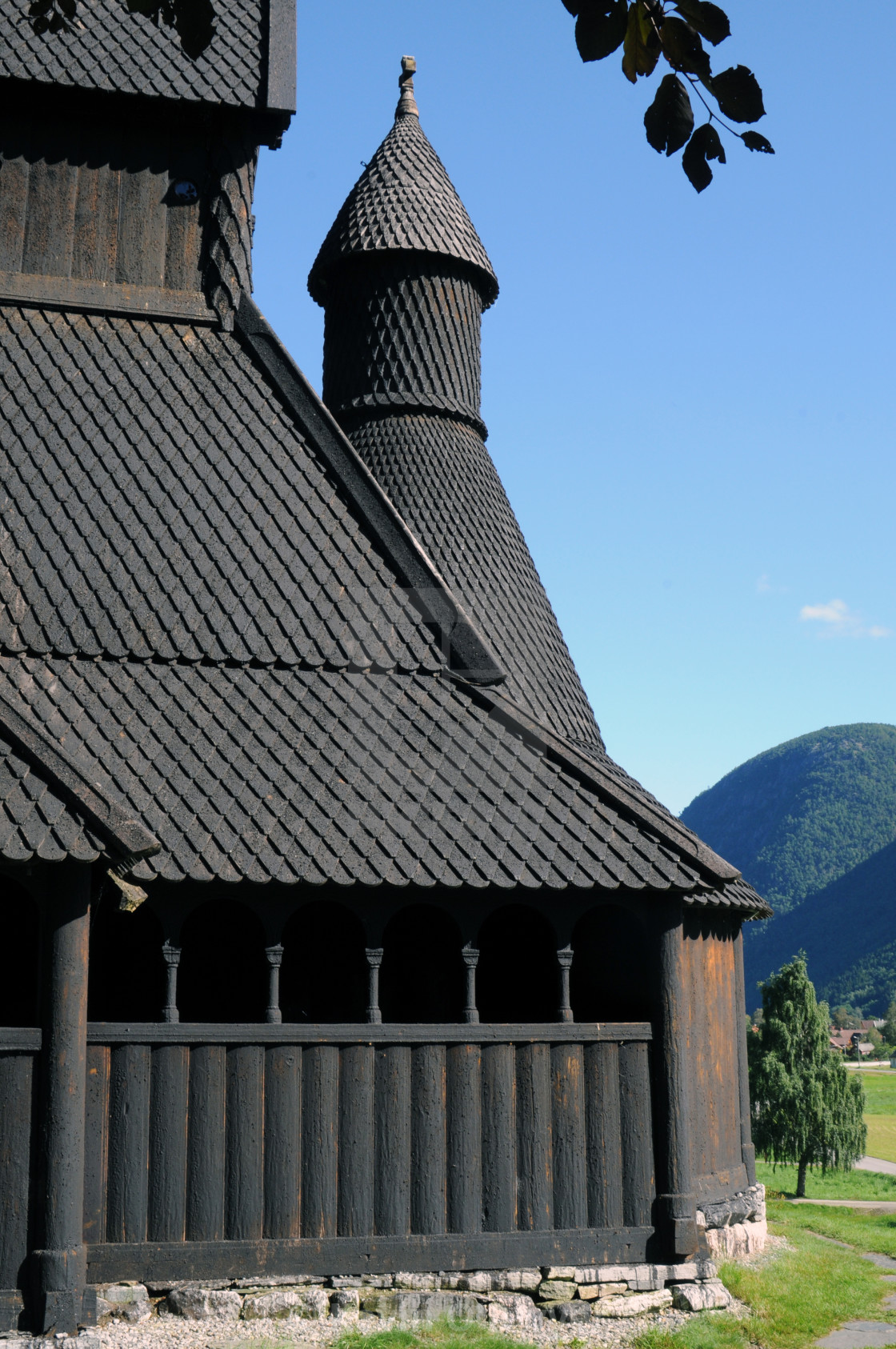 "Hopperstad Stave Church, Norway" stock image