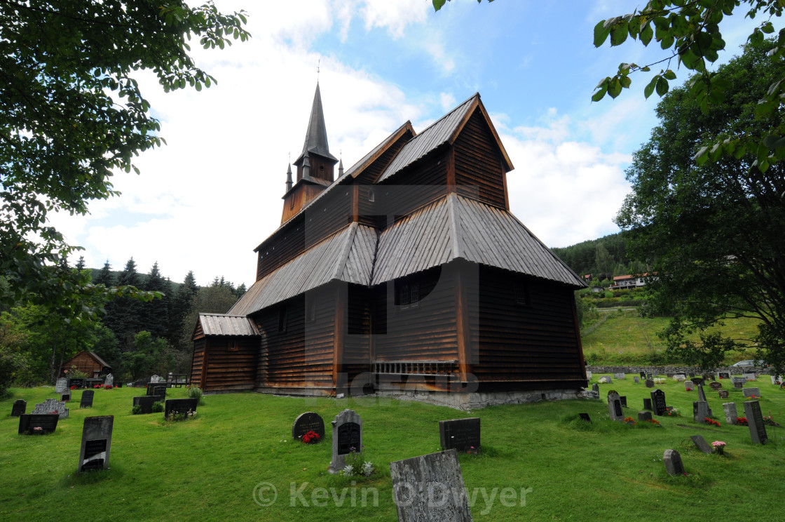 "Hopperstad Stave Church, Norway" stock image