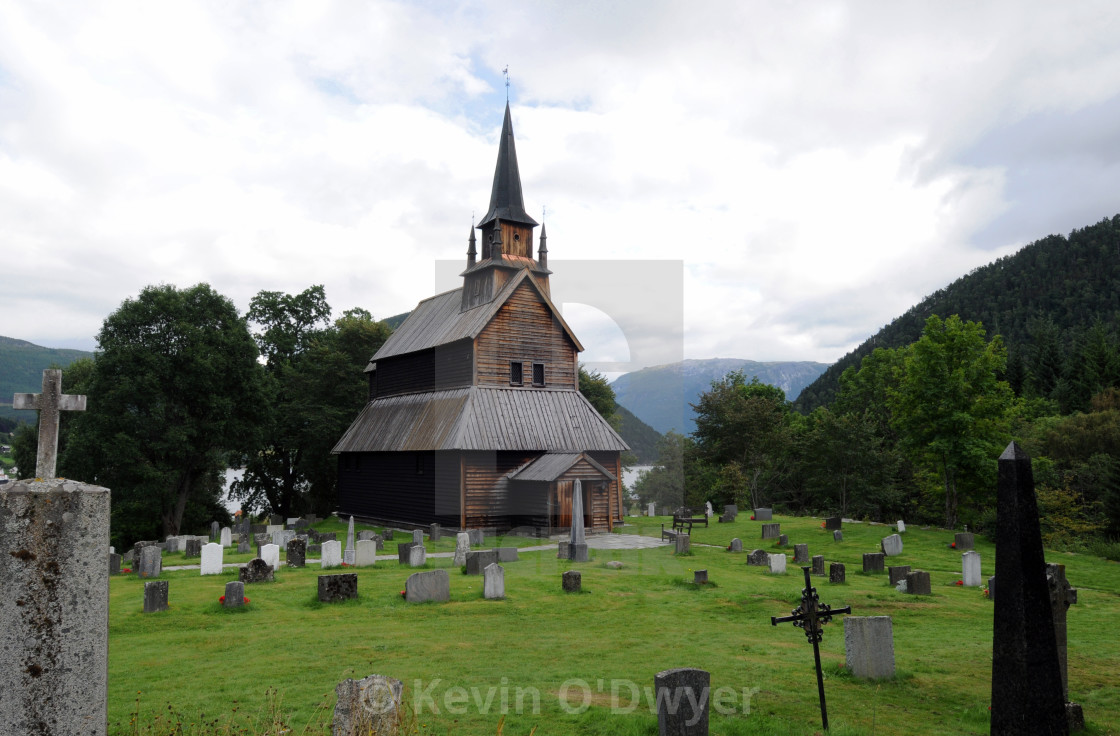 "Hopperstad Stave Church, Norway" stock image