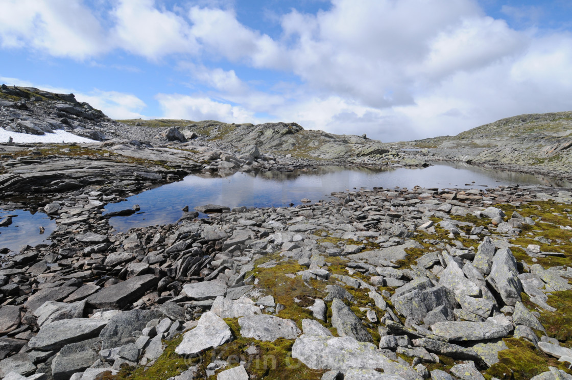 "Sognefjellsvegen glacier" stock image