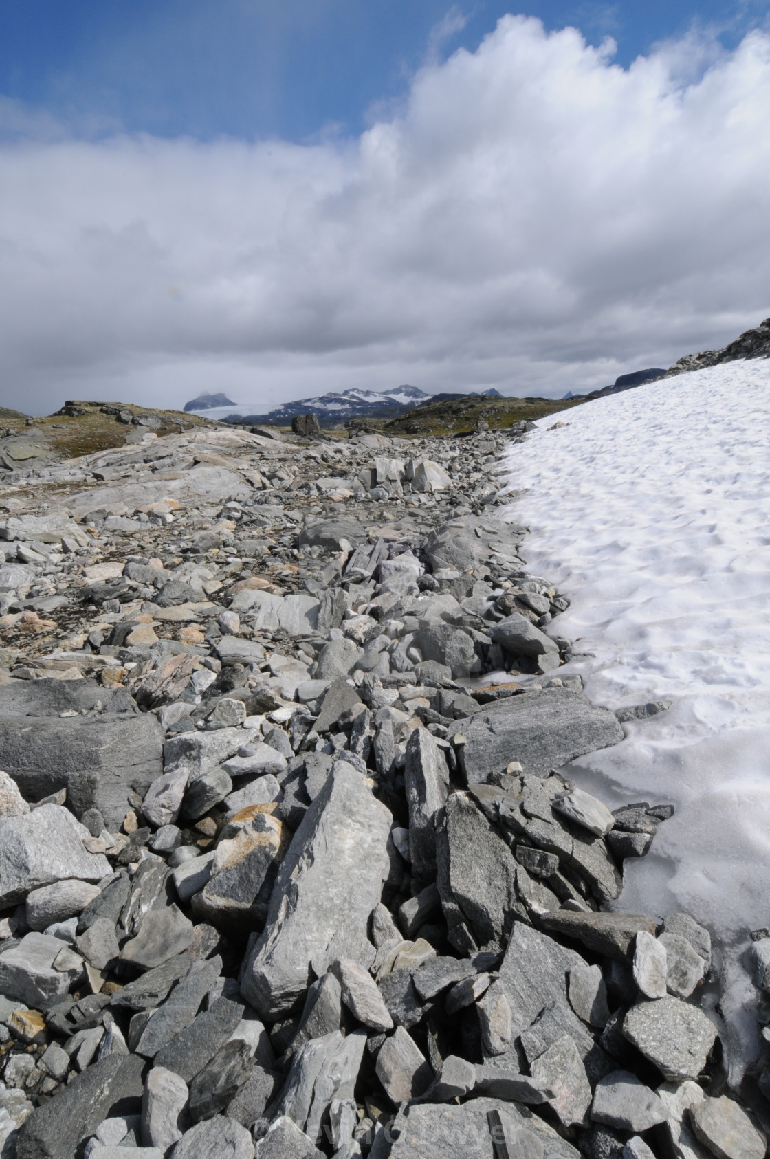 "Sognefjellsvegen glacier" stock image