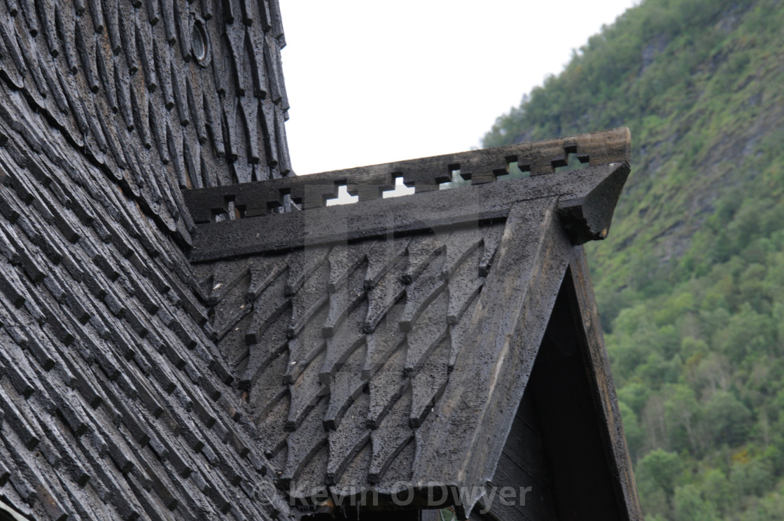 "Urnes Stave Church, Norway" by Kevin O'Dwyer - $82.10 "Urnes Stave Church, Norway" stock image