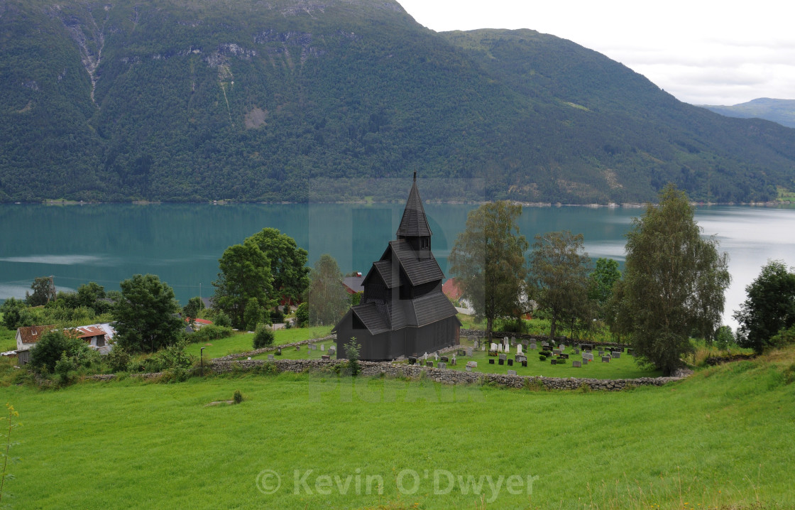 "Urnes Stave Church, Norway" stock image