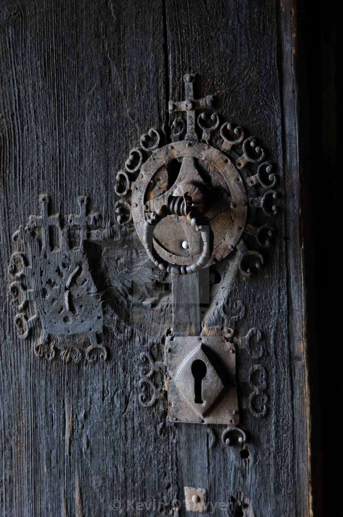 "Door Lock detail. Urnes Stave Church, Norway" by Kevin O'Dwyer - $82.10 "Door Lock detail. Urnes Stave Church, Norway" stock image