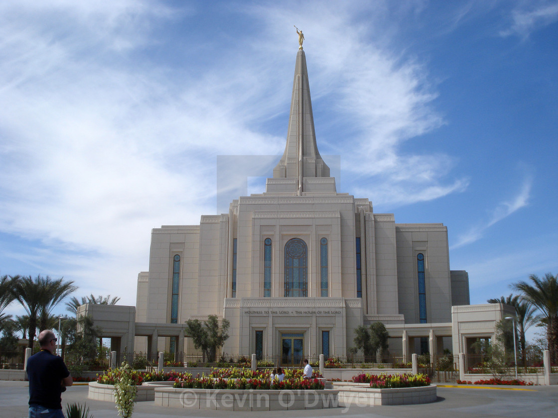 "Gilbert Mormon Temple, Arizona" stock image