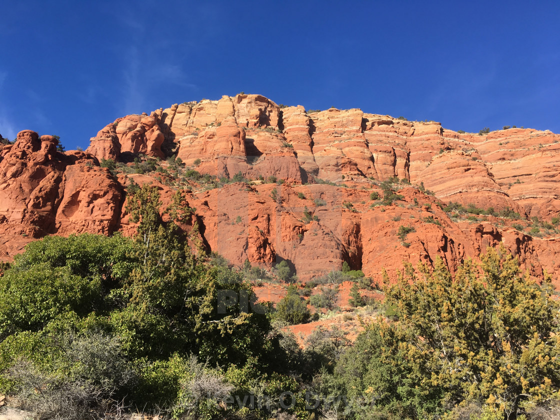 "Sedona red sandstone rock formations" stock image